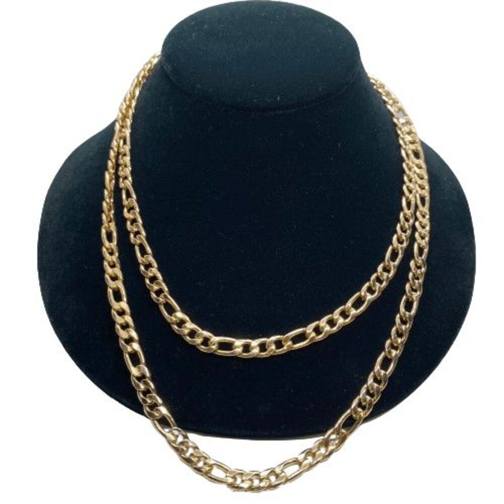 Fun Double Strand Gold Tone 16-20" Layered Chain Necklace